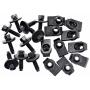 Retro-Motive Body Bolts & U-nut Clips- M6-1.0mm x 22mm Long- 8mm Hex- for Ford- 20 pcs- (1911/1928) #1866