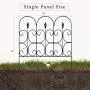 Amagabeli Decorative Garden Fence Outdoor Coated Metal Rustproof 32in x 10ft Landscape Wrought Iron Wire Border Folding Patio Fences Flower Bed Fencing Barrier Section Panels Decor Picket Edging Black Amagabeli Decorative Garden Fence Outdoor Coated Metal Rustproof 32in x 10ft Landscape Wrought Iron Wire Border Folding Patio Fences Flower Bed Fencing Barrier Section Panels Decor Picket Edging Black
