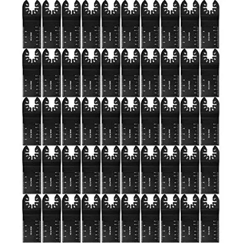 Wrightus 50 Pcs Oscillating Tool Blades, Professional Oscillating Saw Blades,Metal Wood Multitool Blades,Quick Release Durable Oscillating Tool,Multi Tool Blades Fit All Models