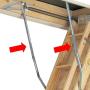 Attic Ladder Spreader Hinge Arms Replacement Kit for Werner 55-1 2006 and Older - (Pair)