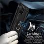 CoverON Metal Ring Kickstand Resistor Series Car Mount Compatible Phone Shockproof Cover for Samsung Galaxy S10 Lite Case/Galaxy A91 Case - Black
