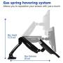 FLEXIMOUNTS Desk Monitor Mount,Full Motion Single LCD Arm for 10-27 inches Flat Screen