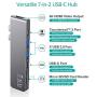 MacBook Pro USB Adapter, CHOETECH 7-in-1 MacBook Air Adapter with 4K HDMI, 2 USB 3.0, 100W USB C Power Delivery, Micro SD/SD Card Reader for MacBook Pro 2020/2019/2018/2017, MacBook Air 2020/2019
