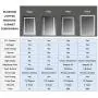 Blossom Recessed or Surface LED Mirror Medicine Cabinet w/Defogger, Dimmer, 3X Makeup Mirror, Outlets & USB (30x32/Zoom Mirror)
