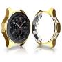 FitTurn Compatible with Gear S3 Frontier SM-R760 Case,Soft TPU Fashion Metal Color Frame Shock Resistant Proof Cover Protector Shell for Samsung Gear S3 Frontier SM-R760, Galaxy Watch 46mm SM-R800