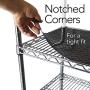 Resilia Shelf Liner Set for Wire Shelving Units – 5 Pack, 14 Inches x 36 Inches, Black Diamond Pattern, Anti-Slip, Heavy Duty, Made in The USA Resilia Shelf Liner Set for Wire Shelving Units – 5 Pack, 14 Inches x 36 Inches, Black Diamond Pattern, Anti-Slip, Heavy Duty, Made in The USA