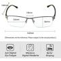 Cyxus Blue Light Blocking Computer Glasses [Better Sleep] Anti Digital Eye Strain Headache Video Eyewear (Rectangular Gunmetal Frame)