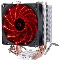 upHere Quiet CPU Cooler with 4 Direct Contact Heatpipes, Red LED Fan,C92R