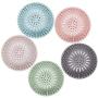 Hair Catcher Durable Silicone Hair Stopper Shower Drain Covers Easy to Install and Clean Suit for Bathroom Bathtub and Kitchen 5 Pack
