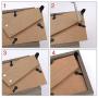 Shappy 100 Pieces Frame Picture Turn Button and 100 Pieces Screws for Hanging Pictures, Black
