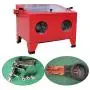 25 Gallon Bench Top Air Sandblasting Cabinet Sandblaster Blast 40-80PSI/5CFM Large Cabinet Red