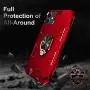 iPhone 11 Case, Maxuni iPhone 11 Protective Case with Ring Kickstand, Drop Tested Anti-Scratch Impact-Resistant Bumpers Cover with Stand Metal Plate to Magnetic Car Mount(6.1 inch)