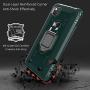 PULEN for Google Pixel 4a Case with Screen Protector[1 Pack],Hybrid Armor Metal Ring Holder Magnetic Car Mount,Full Body Shockproof Sturdy Bumper Protective Cover - Green