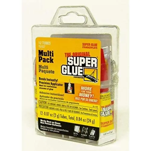 Super Glue 15187 , Clear- pack of 12 Super Glue 15187 , Clear- pack of 12