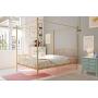 DHP Metal Canopy Bed with Sturdy Bed Frame - Full Size (Gold)