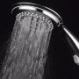 Dream Spa 1459 9-Setting High-Power Ultra-Luxury Handheld Shower Head with Patented ON/OFF Pause Switch and 5-7 foot Stretchable Stainless Steel Hose (Premium Chrome) Use as overhead or handshower