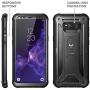 YOUMAKER Kickstand Case for Galaxy S8 Plus, Full Body with Built-in Screen Protector Heavy Duty Protection Shockproof Rugged Cover for Samsung Galaxy S8 Plus 6.2 inch - Black/Black
