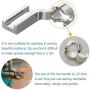 Quilting Ruler Foot Presser Free-Motion Round Ruler Foot High Shank-Open Toe Sewing Machine Parts for Horizontal Rotary Hook Models (6 mm Maximum Width)