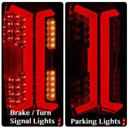 AJP Distributors Replacement Upgrade Rear Brake Stop LED Driving Tail Lights Lamp Driver Passenger Brake Assembly LH RH Set Compatible For Tacoma Pickup Truck 2016 2017 2018 2019 2020 16 17 18 19 20