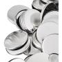 VEVOR Button Parts 1000-Piece 58mm/2.28 Inch Blank Button Badge Parts Set for Button Making Machine Metal Shells Clear Mylar and Plastic Base Components DIY Arts Crafts Supplies for Gifts Souvenirs