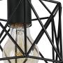 Unitary Brand Antique Black Metal Long Kitchen Island Lighting with 5 E26 Bulb Sockets 200W Painted Finish