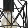 Unitary Brand Antique Black Metal Long Kitchen Island Lighting with 5 E26 Bulb Sockets 200W Painted Finish
