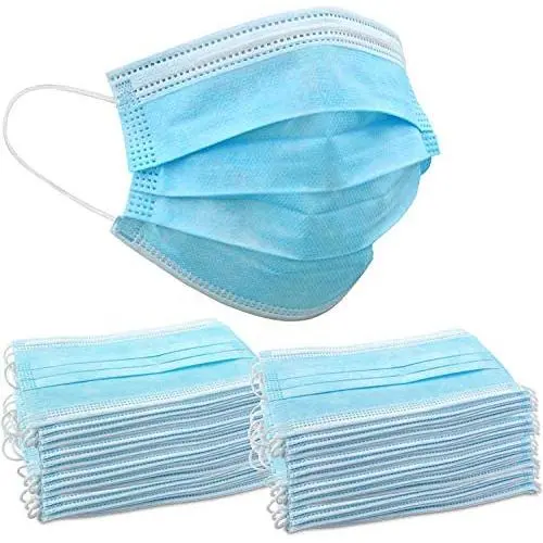Jumbl Blue Disposable Face Masks | Protective 3-Ply Breathable Comfortable Nose/Mouth Coverings for Home & Office | Elastic Ear Loop 3-Layer Safety Shield for Adults/Kids | Pack of 100 Ships from USA Jumbl Blue Disposable Face Masks | Protective 3-Ply Breathable Comfortable Nose/Mouth Coverings for Home & Office | Elastic Ear Loop 3-Layer Safety Shield for Adults/Kids | Pack of 100 Ships from USA