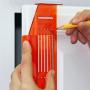 Rok Hardware Knob Handle Pull Drill Mounting Template for Cabinet Doors and Drawers