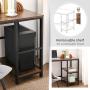 VASAGLE L-Shaped Computer Desk, Corner Desk, 54-Inch Writing Study Workstation Rustic Brown ULWD72X​