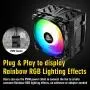 Enermax ETS-T50 Axe Addressable RGB CPU Air Cooler 230W+ TDP for Intel/AMD Univeral Socket 5 Direct Contact Heat Pipes 120mm PWM Fan Black: ETS-T50A-BK-ARGB Enermax ETS-T50 Axe Addressable RGB CPU Air Cooler 230W+ TDP for Intel/AMD Univeral Socket 5 Direct Contact Heat Pipes 120mm PWM Fan Black: ETS-T50A-BK-ARGB