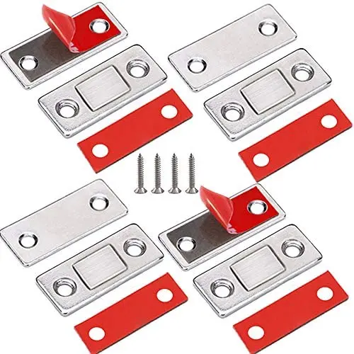 Cabinet Magnetic Catch Jiayi 4 Pack Ultra Thin Cabinet Door Magnetic Catch for Drawer Magnets Adhesive Cabinet Latch Magnetic Closures for Kitchen Closet Door Closing Magnetic Door Catch Closer Cabinet Magnetic Catch Jiayi 4 Pack Ultra Thin Cabinet Door Magnetic Catch for Drawer Magnets Adhesive Cabinet Latch Magnetic Closures for Kitchen Closet Door Closing Magnetic Door Catch Closer