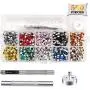 Fuman Forest 3/16 inch Multi-Color Grommet Kit,500 Sets Grommets Eyelets with 3 Pieces Install Tool Kit,Metal Eyelets with Installation Tools and Operating Instruction Book in Clear Box Fuman Forest 3/16 inch Multi-Color Grommet Kit,500 Sets Grommets Eyelets with 3 Pieces Install Tool Kit,Metal Eyelets with Installation Tools and Operating Instruction Book in Clear Box