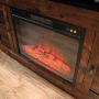 Sauder Harbor View Media Fireplace, for TVs up to 60'', Curado Cherry finish