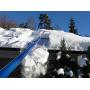 Snow Roof Rake by Avalanche! Original 500 with Slide Material: Easy Heavy Snow Removal for Standard Asphalt Shingled Roofs to Prevent Ice Dams and Damage. 17 Inch Wide, 16 Feet Long, 1.5 Inch Wheels