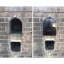 8 Inch (Width) by 10 Inch (Height) RetroFit ''Snap-In'' Mailbox Door Replacement - Black 8 Inch (Width) by 10 Inch (Height) RetroFit ''Snap-In'' Mailbox Door Replacement - Black