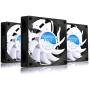 AAB Cooling Super Silent Fan 7 - Silent and Efficient 70mm Fan with 4 Anti-Vibration Pads - Value Pack 3 Pieces, 12V Fan, Case Fan, Computer Fan, PC Fan