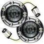 Eagle Lights 2” Bullet Front LED Turn Signals w/Running LED Light Ring Covers for Harley Davidson - (2) Front Turn Signals Eagle Lights 2” Bullet Front LED Turn Signals w/Running LED Light Ring Covers for Harley Davidson - (2) Front Turn Signals