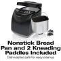 Hamilton Beach Bread Maker Machine 2 Lb Capacity Digital, Programmable, 12 Settings + Gluten Free, Dishwasher Safe Pan + 2 Kneading Paddles, Black (29882) Hamilton Beach Bread Maker Machine 2 Lb Capacity Digital, Programmable, 12 Settings + Gluten Free, Dishwasher Safe Pan + 2 Kneading Paddles, Black (29882)