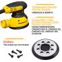YIJIANG 3 Packs Metal 5 inch 8 Hole Hook & Loop Replacement Sander Pad Compatible with DeWalt DWE6421/6421K, DWE6423/6423K, DCW210B Random Orbital Sander Replace for Pad Part Number DWE64233 & N329079