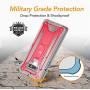 YOUMAKER Kickstand Case for Galaxy Note 9, Full Body with Built-in Screen Protector Heavy Duty Protection Shockproof Rugged Cover for Samsung Galaxy Note 9 6.4 Inch - Pink
