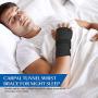 EXski Wrist Brace for Carpal Tunnel, Night Sleep Wrist Support Brace with Removable Metal Splints Left Hand Large