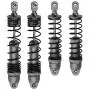 HobbyPark Aluminum Front & Rear Shock Absorber Assembled Full Metal for RC 1/10 Traxxas Slash, Stampede, Rustler, Nitro Slash, Replacement of Parts 5862 3760 3762 (Grey)