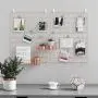 SONGMICS Grid Panel, Photo Wall Display, Metal Mesh Wall Decor, Multifunctional Hanging Picture Wall, DIY, Art Display, S Hook, Clip, Hemp Cord, Set of 2, Rose Gold, ULPP01DR SONGMICS Grid Panel, Photo Wall Display, Metal Mesh Wall Decor, Multifunctional Hanging Picture Wall, DIY, Art Display, S Hook, Clip, Hemp Cord, Set of 2, Rose Gold, ULPP01DR