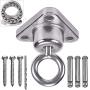 IOH Bearing Heavy Duty Swing Hanger Stainless Steel 304 antirust, [1300 lb Capacity] 360° Silent Rotation, Playground Porch Yoga Seat, Punching Bag, Hammock Chair, Hanging Kit, Indoor Outdoor