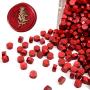 UNIQOOO Arts & Crafts 180 Pcs Metallic Burgundy Wine Red Box Sealing Wax Beads Nuggets for Wax Seal Stamp, Great for Embellishment of Cards Envelope, Wedding Invitation, Wine Package, Gift Idea