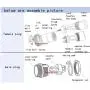Aviation Connectors 5A, Lsgoodcare GX12-5 Pin Metal Aviation Plug Kit, Including 12MM 5 Pin Plug Thread Male Female Panel Wire Socket and Aviation Plugs Cap (GX12-5)