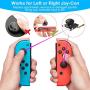 Joycon Joystick Replacement, (4 Pack) Switch Analog Stick Parts for Nintendo Switch Joy Con, Controller Repair Kit Include 4 Thumb 3D Sticks,2 Metal Buckles,2 Screwdriver,Pry Tools,6 Thumbstick Grips