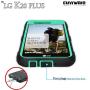 COVRWARE Iron Tank Series Case for LG K20 Plus /K20 V/Harmony/Grace 4G /K10 (2017) Built-in [Screen Protector] Heavy Duty Full-Body Holster Armor [Brushed Metal Texture] Case [Belt Clip], Teal