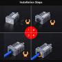 BIGTREETECH Direct MK8 CR10 Extruder Heatsink Upgrade All Metal Hotend with MK8 Nozzle 3D Parts for Ender3 CR10 Heat Breaker