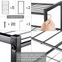Titan Mall Shoes Rack for Closets Free Standing Shoe Rack 5 Tier Shoe Rack Metal Shoe Rack Shoe Organizer 25 Inch Wide Shoe Tower Shelf Storage